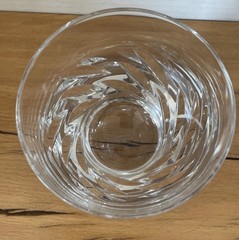 VTG Lalique Crystal Artois Whisky Tumbler Cocktail Glass Clear France 3.75”Read*