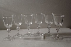 Set Of 6 Vintage Princess House Esprit Crystal Cordial Glasses