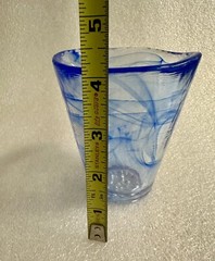 KOSTA BODA MINE BLUE TUMBLERS Ulrica Hydman Vallien Set of 2
