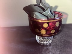 MCM Cranberry Celestial Rock Glasses – Set Of 3