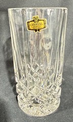 Zajecar 24% Lead Crystal Highball Glasses Set Of 4~Yugoslavia~8 Ozs