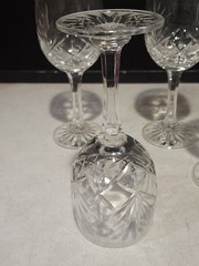 SET OF 4- NWT Noble Excellence Duke Wine Glasses 24% Lead Crystal Handcut