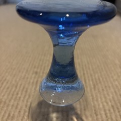 Fire And Light Wine / Water Glass Cobalt Blue 7″