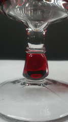 Nail, # 15002, US Glass Co, Nail, Ruby Stain, Goblet, USA, c 1892, VgCd