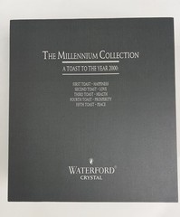 Waterford Crystal Celebration Toasting HEALTH Flutes, 4th Toast w/box-Ireland
