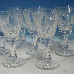 Waterford Crystal – Kenmare – 10 Footed White Wine Glasses – 5½ inches