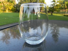 DOS MADERAS 4″ TALL GLASS WHITE LOGO DELICATE AND NICE FEEL
