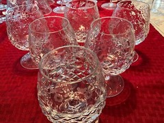 Set of 6 Rogaska Crystal Gallia 5 1/8″ Brandy Snifter Glasses 10 oz Mint Cond