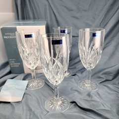 Waterford Marquis BROOKSIDE 8 5/8″ Wine Water GOBLETS Glasses New Unused In Box