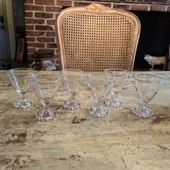 Set of 6 Anchor Hocking Boopie 4 oz Cordial, Juice, Wine, Glasses
