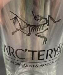 Arcteryx Glass Cup Tumbler Law Enforcement & Armned Forces LEAF Collectible HTF