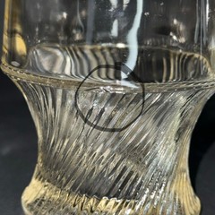 Set of 2 Federal Glass Diana Clear 9 Ounce Flat Tumblers