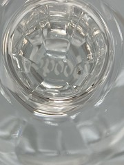 Lot 4 SPODE Sonata Cut Crystal Wine Glasses Glass 6.75″ Marked