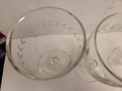 Vintage Anchor Hocking Etched Laurel Leaf Water Goblets Set of 4 Mid Century…