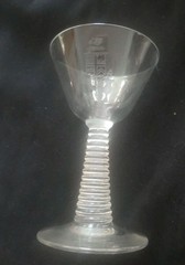 Bryce Ringmont Roemer Ribbed Stem 5″ Tall Glass Westmorland Club Wilkes Barre