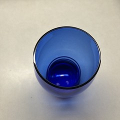 Vintage Schaeffer Cobalt Blue Flat Tumbler By Imperial Glass-Ohio, Set of 2