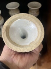 Vintage mid century Modern Studio Pottery Bird Seagull Goblets Goblet Cups