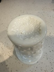 Westmoreland Old Quilt Milk Glass 5” Water Tumbler Mid Century