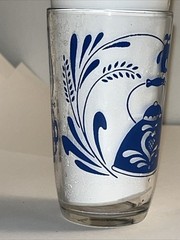 Oil Lamp Tea Pot Kraft Swanky Swig Juice Glass Blue Paint Grandmas For Grandkid
