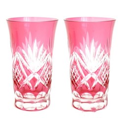 Whiskey Water Crystal Glasses Italian Bohemian Style Red Drinking Glass Cup