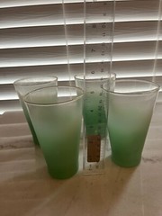 Vintage/Mid-century Modern Glass Tumblers, West Virginia Glass Specialty, Blend