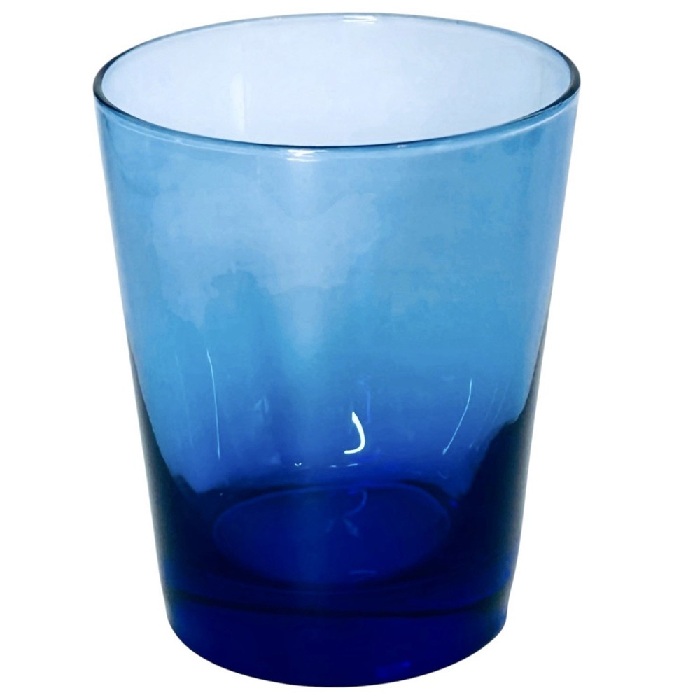 Libbey FLARE BLUE MEDITERRANEAN Cobalt Sheer 14 OZ Glass Tumbler NEW