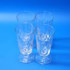 Libbey Rock Sharpe 3006-5 Hand Cut Crystal Iced Tea Glasses 6.5″ – Set of 4