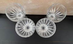 BACCARAT «MESSENA» CRYSTAL 6.5” WHITE WINE GLASS SET OF FOUR (4)
