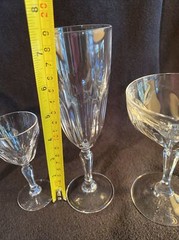 Cristal D’Arques-Durand Washington Glasses Wine Water Cordial Champagne Sherbert