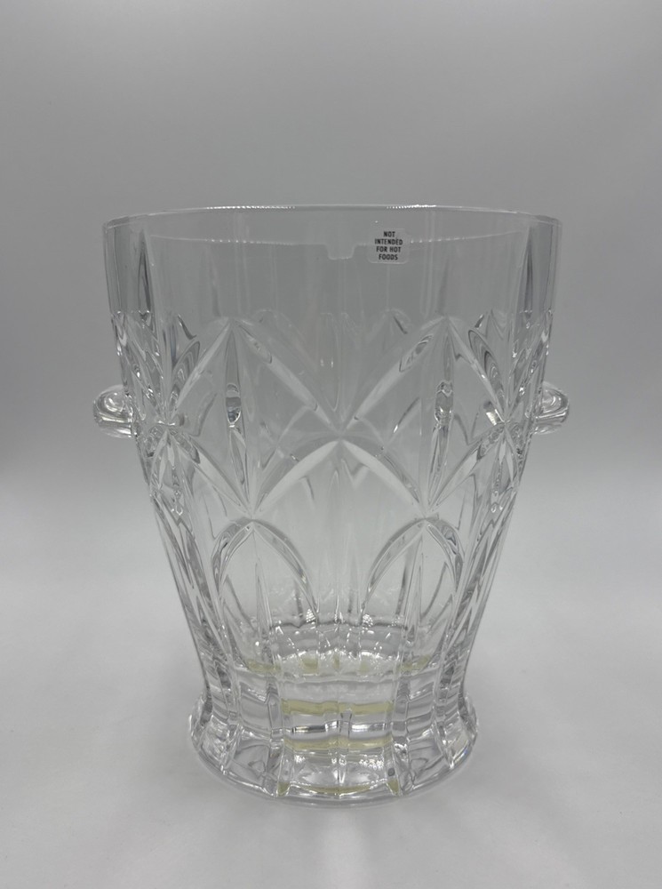 LENOX SHOOTING STAR CHAMPAGNE ICE BUCKET, Cut Lead Crystal Made Czech Republic