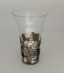Aperitif Glasses Vintage Grape Vine Pattern Silver Plate 3.5” Tall Lot Set Of 4