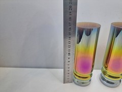 Vintage glasses and goblets set of 6 pieces Signum Magic Glass rainbow Türkiye