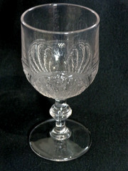 EAPG Pattern Glass Duncan & Sons Shell & Tassel Non Flint Goblet c1880s
