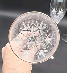 3- Mikasa Orion Crystal Footed Ice Tea Glasses, 7. 7/8″ Tall, 14 oz,