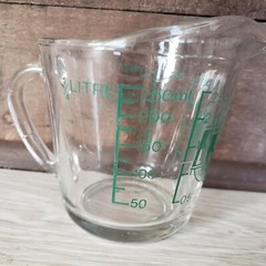 Vintage Corning Anchor Hocking Ovenproof Oven Basics Measuring 1 Cup