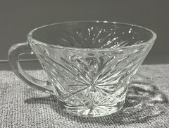 7 Pc Early American Prescut Glass Drinkware