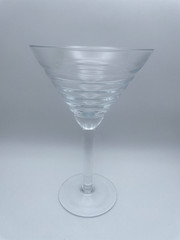 Crate & Barrel Crystal Rhythm Pattern Martini Glass 7″ x 4 3/8″ 10oz Retired B94