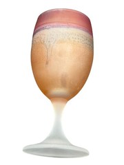 Hebron Frosted Stemmed Wine Glass 5.5″ SEE PHOTOS