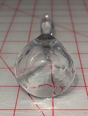 Vintage Clear Glass Mayonnaise, Sauce Spoon