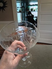 One HEISEY Duquesne wine glass Everglade cutting