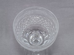Antique Anglo Irish Cut Diamonds & Panels Glass Rummer Circa 1820s B