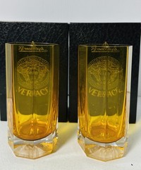VERSACE Rosenthal MEDUSA Amber 5” LONGDRINK With BOX