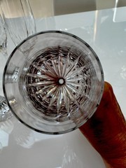 Set of 6 Baccarat Crystal Massena Champagne Flutes Glasses. 8 1/2 inches Tall