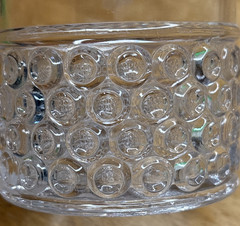 EAPG Ripley Wyandotte Button Band Leaves Berries Engraved Glass Tumbler 4″