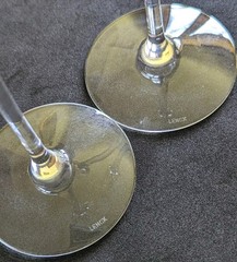 Fluted Champagne Firelight Platinum by LENOX Set of 2 Discontinued 9.5″H