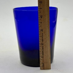 4 Libbey Flare Cobalt Blue Old Fashioned Glasses – Vintage 14 oz Excellent