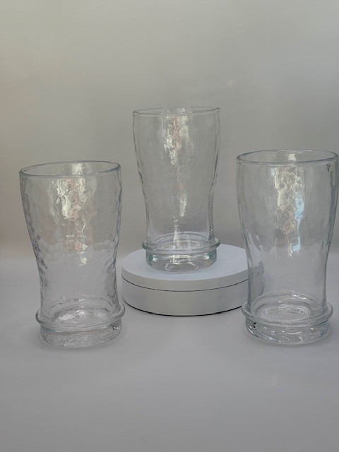 Juliska Carine Highball Beer Water Glass 3″W 6″H, 12oz, set of 3, B667/C