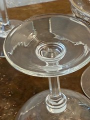 (4) Lifetime Homer Laughlin Prairie Gold Wheat – Crystal Sherbet Champagne Glass
