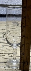 VTG Blanc Foussy Brut De Touraine Champagne Flute Glass Barware Drinkware Rare