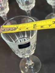 Lady Victoria Fine Crystal Stemware Four 2 Oz. Cordial Glasses Chantelle Pattern